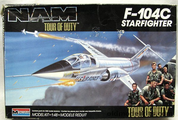 Monogram 1/48 Lockheed F-104C Starfighter - NAM Tour of Duty Issue, 5455 plastic model kit